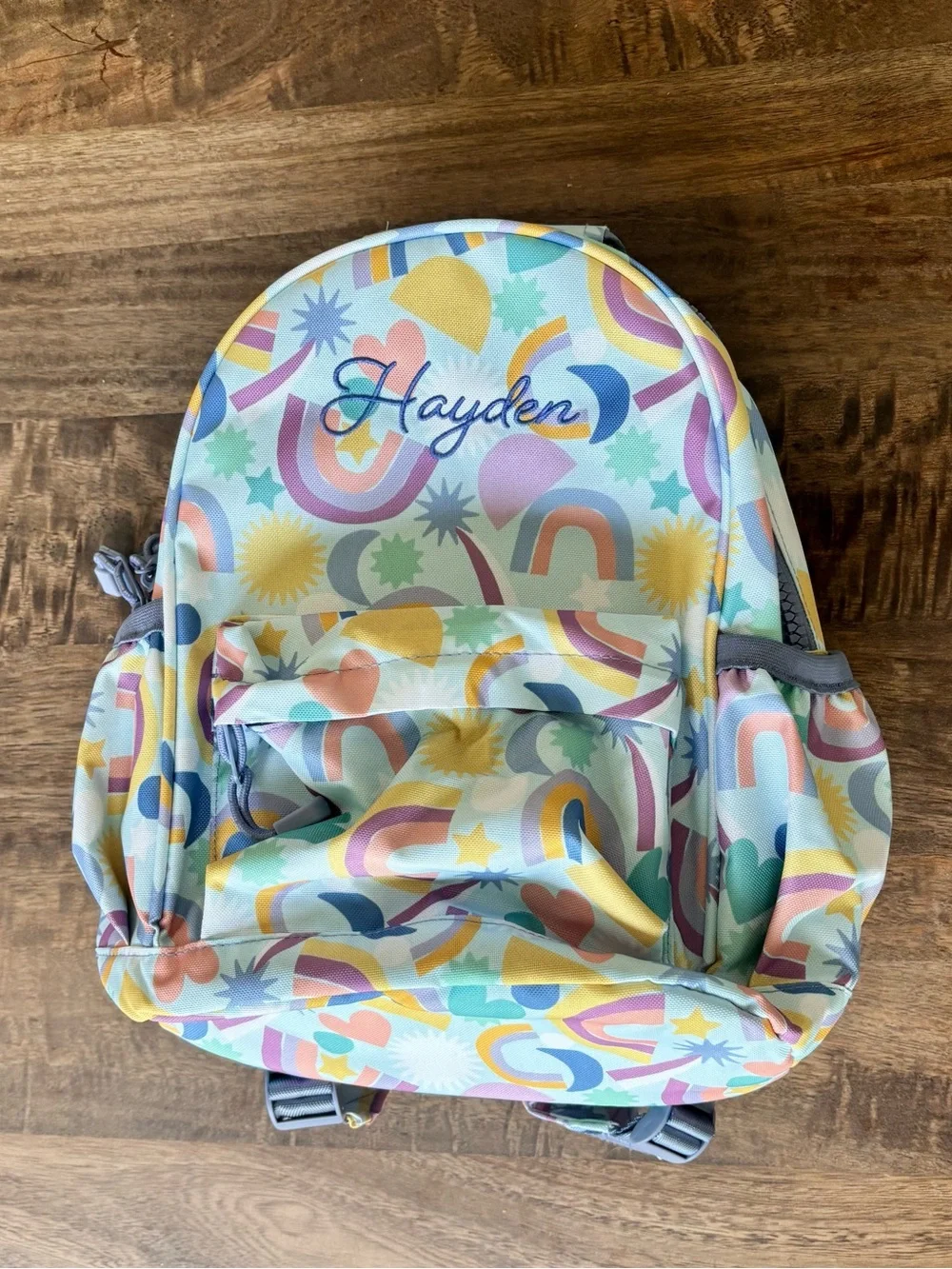 Crate & Kids | Personalized “Hayden” Kids Backpack, Small, Rainbow Dreamer